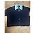Blauer Strickcardigan von Versace Weiß Marineblau - Ansicht 5