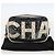 CHANEL Pochette Camelia PVC Nero Argento CC Auth 159324V - vista 23