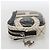 CHANEL Pochette Camelia PVC Nero Argento CC Auth 159324V - vista 4