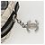 CHANEL Pochette Camelia PVC Nero Argento CC Auth 159324V - vista 7