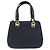 Borsa a mano in pelle Gancini Salvatore Ferragamo 2 in 1 Blu Navy Oro Auth 157237 - vista 3