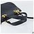 Borsa a mano in pelle Gancini Salvatore Ferragamo 2 in 1 Blu Navy Oro Auth 157237 - vista 7