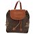 Céline CELINE Macadam Canvas Backpack PVC Leather Brown Gold Auth 156449 Golden - view 13
