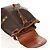 Céline CELINE Macadam Canvas Backpack PVC Leather Brown Gold Auth 156449 Golden - view 25