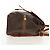 Céline CELINE Macadam Canvas Backpack PVC Leather Brown Gold Auth 156449 Golden - view 4