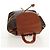 Céline CELINE Macadam Canvas Backpack PVC Leather Brown Gold Auth 156449 Golden - view 6