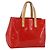 LOUIS VUITTON Monogram Vernis Reade PM Borsa a Mano Rossa M91088 LV Auth 158118 Rosso