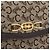 Céline Borsa a Spalla Celine C Sulky in Tela Marrone Oro Auth bs31808 D'oro - vista 17
