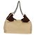 PRADA Borsa a Spalla con Catena Nylon Beige Argento Auth 160872 - vista 2