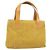 Céline Borsa tote in tela Macadam C di CELINE in suede giallo oro Auth 158378 D'oro