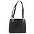 Borsa a Spalla Gancini in Pelle Nera e Oro Salvatore Ferragamo Auth 160687 Nero D'oro