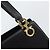 Borsa a Spalla Gancini in Pelle Nera e Oro Salvatore Ferragamo Auth 160687 Nero D'oro - vista 14