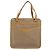 Gucci Borsa tote Micro GG Supreme in PVC beige e oro 14 002 4428 Auth 158385 D'oro - vista 2
