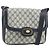 Gucci Borsa a Spalla GG Supreme PVC Blu Navy Oro Auth 156129 D'oro