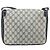 Gucci Borsa a Spalla GG Supreme PVC Blu Navy Oro Auth 156129 D'oro - vista 3