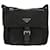 Borsa a Spalla PRADA Nylon Argento Nero Auth 158486 - vista 13