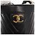 CHANEL V Stitch Vanity Borsa a Mano in Pelle di Agnello 2in1 Nero Oro CC Auth 158944SAV D'oro - vista 16