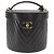 CHANEL V Stitch Vanity Borsa a Mano in Pelle di Agnello 2in1 Nero Oro CC Auth 158944SAV D'oro - vista 2