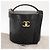 CHANEL V Stitch Vanity Borsa a Mano in Pelle di Agnello 2in1 Nero Oro CC Auth 158944SAV D'oro - vista 27