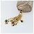 Chanel Pochette Matelassé in Pelle Champagne Oro CC Auth bs32089 D'oro - vista 12