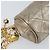 Chanel Pochette Matelassé in Pelle Champagne Oro CC Auth bs32089 D'oro - vista 9