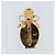 Spilla CHANEL in metallo dorato CC Auth ka1106V - vista 6