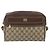 Bolsa de Ombro GUCCI GG Supreme Web Sherry Line PVC Bege Ouro Auth 158511 Dourado - vista 2