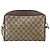 Bolsa de Ombro GUCCI GG Supreme Web Sherry Line PVC Bege Ouro Auth 158511 Dourado - vista 3