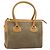 Bolsa de mão GUCCI em couro bege dourado 002 58 0219 Auth 158470