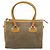 Bolsa de mão GUCCI em couro bege dourado 002 58 0219 Auth 158470 - vista 2