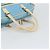 Borsa a mano Miu Miu in pelle blu argento Auth bs31862 - vista 7