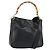 Borsa a Spalla in Pelle Gucci Bamboo 2way Nera Oro 001 2123 1633 Auth 157233 Nero D'oro