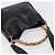 Borsa a Spalla in Pelle Gucci Bamboo 2way Nera Oro 001 2123 1633 Auth 157233 Nero D'oro - vista 6