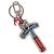 LOUIS VUITTON Monogram Comics Portachiavi Hammer Blu Argento MP3107 Auth 157940