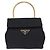 PRADA Borsa a mano in nylon blu navy oro Auth 160865 D'oro - vista 13
