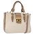 Borsa a mano Miu Miu Madras in pelle 2 vie beige oro Auth 157273 D'oro