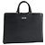 Borsa a mano in pelle nera e argento autentica BURBERRY 151783 Nero