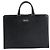 Borsa a mano in pelle nera e argento autentica BURBERRY 151783 Nero - vista 13