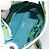 Céline Borsa a Spalla CELINE Circle in Tela e Pelle Blu Verde Chiaro Auth 157872 - vista 10