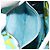 Céline Borsa a Spalla CELINE Circle in Tela e Pelle Blu Verde Chiaro Auth 157872 - vista 11