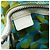Céline Borsa a Spalla CELINE Circle in Tela e Pelle Blu Verde Chiaro Auth 157872 - vista 20
