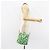 Céline Borsa a Spalla CELINE Circle in Tela e Pelle Blu Verde Chiaro Auth 157872 - vista 24