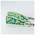 Céline Borsa a Spalla CELINE Circle in Tela e Pelle Blu Verde Chiaro Auth 157872 - vista 3