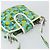 Céline Borsa a Spalla CELINE Circle in Tela e Pelle Blu Verde Chiaro Auth 157872 - vista 6