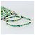 Céline Borsa a Spalla CELINE Circle in Tela e Pelle Blu Verde Chiaro Auth 157872 - vista 7