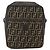 Sac à bandoulière en toile Zucca FENDI noir et marron Auth 158420 - vue 13
