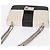 PRADA Schultertasche aus Leder mit Kette Weiß Silber Authentisch bs32042 - Ansicht 6