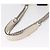 PRADA Schultertasche aus Leder mit Kette Weiß Silber Authentisch bs32042 - Ansicht 7