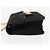 Chloé Borsa a Spalla con Catena Chloe in Camoscio Nero e Oro Auth BA9157 D'oro - vista 5