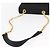 Chloé Borsa a Spalla con Catena Chloe in Camoscio Nero e Oro Auth BA9157 D'oro - vista 7